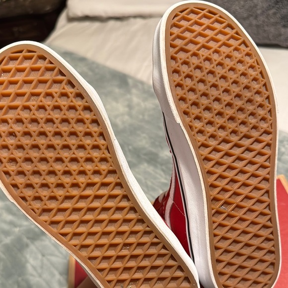 Vans Red Canvas High-Tops - Picture 8 of 8